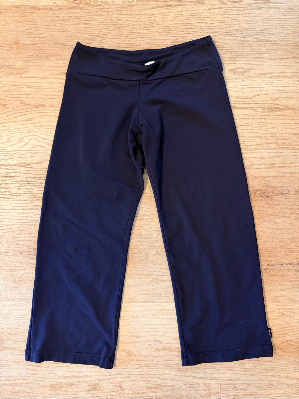Prana Black Cropped Wide Leg Leggings 23” inseam XS